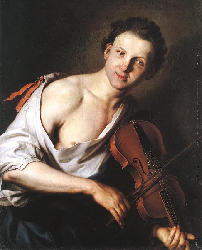 KUPECKY, Jan Young Man with a Violin oil painting image
